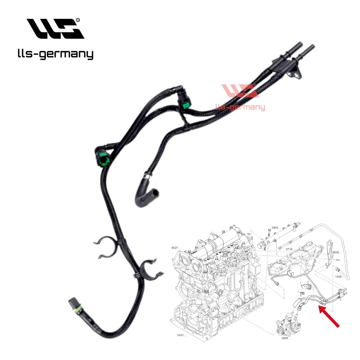 LLS Fuel Line For MITSUBISHI FUSO CANTER 3.0 D MK667307 | eBay