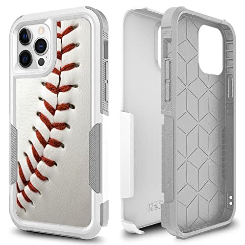【通常使用可】Apple iPhone 12 ホワイト 128GB 本体＋カバー for iPhone 12, iPhone 12 Pro Sports Pattern Shock-Absorption