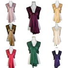 Ladies Silky IRIDESCENT Scarf Maxi Wrap Stole Shawl For Wedding/Bridal/Party