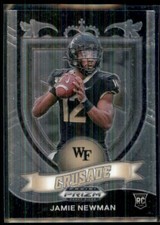 2021 Panini Prizm Draft Picks Collegiate Blue Jamie Newman RC Wake Forest Demon