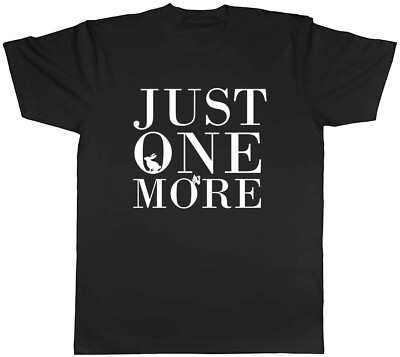 Just One More Hase Tier Herren Unisex T-Shirt Tee Geschenk