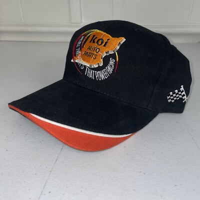 Koi Auto Parts Adjustable Hat Power Racing Auto Part Black Cap New With Out Tag