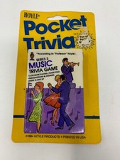 Vintage 1984 Professor Hoyle Pocket Trivia Game Music Series 3 Sealed Orig Box
