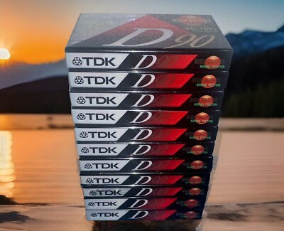 Lot Of 10 TDK D90 High Output IEC1 Type 1 Audio Cassettes New Sealed