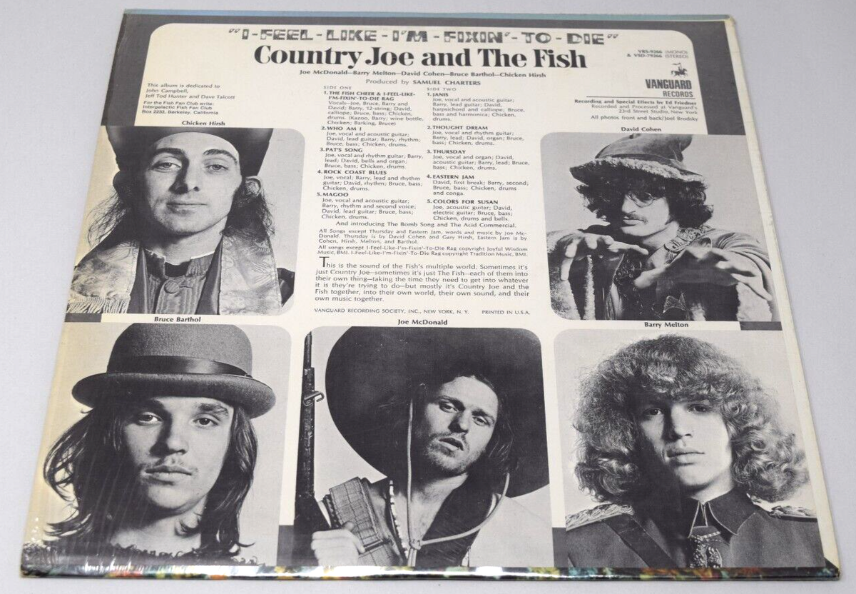 Country Joe & The Fish I Feel Like I'm Fixin To Die Vanguard
