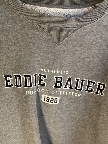 Pull Eddie Bauer Gris à Col Montant - Homme Taille XL - Occasion