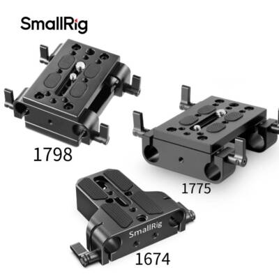 SmallRig (Arri Style) Baseplate with Dual 15mm Rod Clamp with Threads