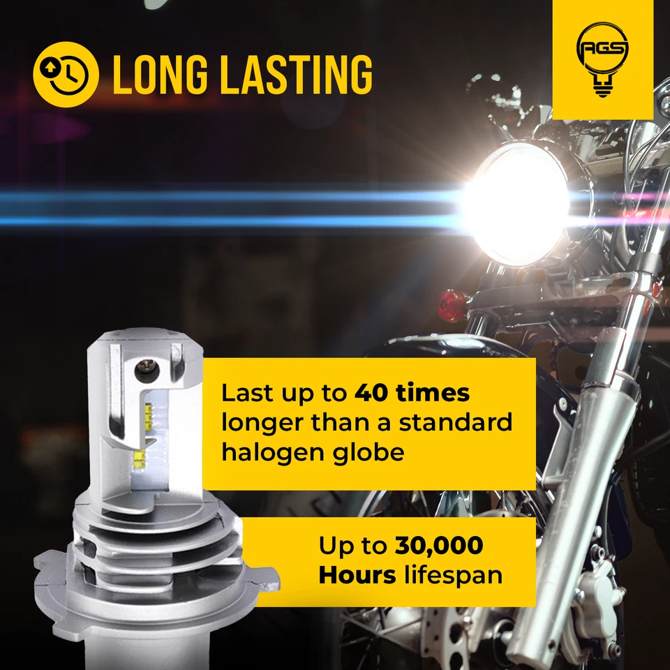 2x AGS Car LED H4 Headlight Globe for Suzuki APV Van 2015 2016 2017 2018 2019 - Image 3 of 4