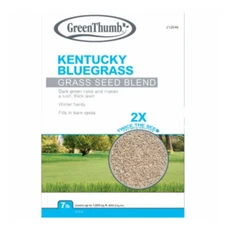 Green Thumb Kentucky Bluegrass Seed Blend, 2X Grass Seed, 7lb