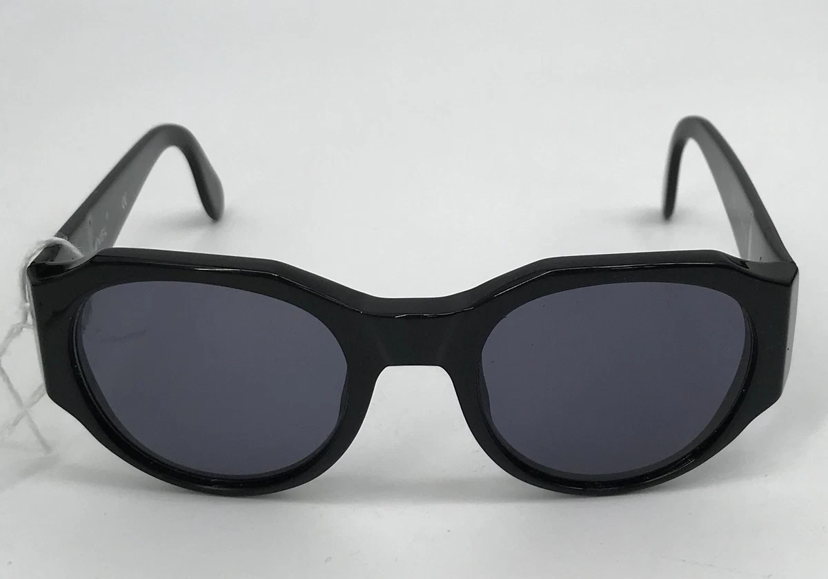 Chanel Round Logo Sunglasses Black & White