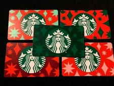 STARBUCKS 2020 SET OF FIVE DIFFERENT SIREN TWIN TAIL GIFT CARDS UNUSED FAST SHIP