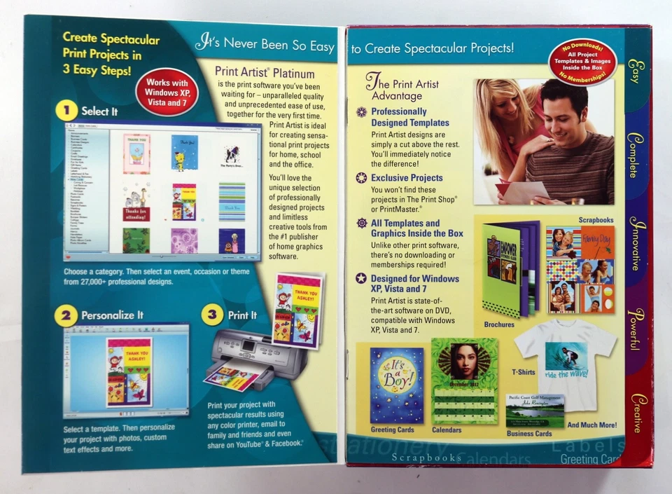 Print Artist Platinum Edition Version 24 - Windows XP, Vista, or 7 DVD. NIB - Image 3 of 4