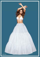Petticoat Crinoline Extra Puffy Full A-line Hoopless Underskirt Skirt Bridal