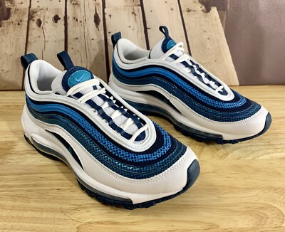 Nike Air Max 97 GS Shoe âSpirit Tealâ/White/Blue BV0050-100 Youth Size 4.5Y 192499845566 | eBay