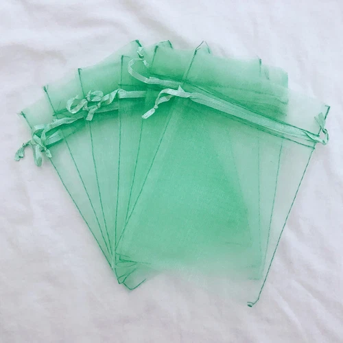 50/100/200/500 organza matrimonio festa bomboniera regalo caramelle sacchetti trasparenti sacchetto gioielli - Foto 52 di 52