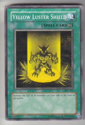YU-GI-OH Yellow Luster Shield Common englisch IOC-037 Gelb Glänzender Schild