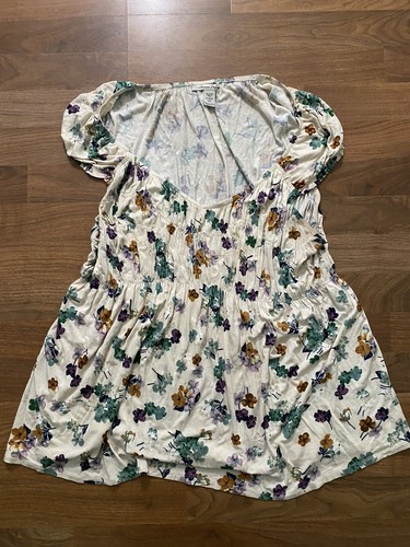 American Rag Cie Multicolor Batik Print Knit Short Sleeve Dress Plus ...