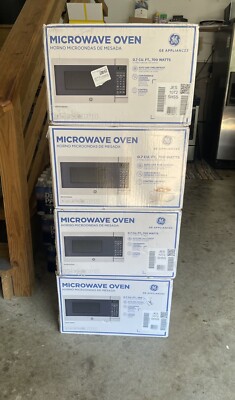 New In Box! GE Stainless Steel Countertop Microwave Oven 0.7 Cubic Feet Capacity