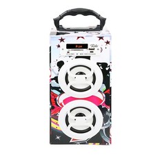 New Wireless 10W Subwoofer Speaker, Wooden Loudspeaker, FM AUX MMC