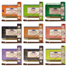 Satya 180 Incense Sticks Multi Fragrance Bundle Trumiri For meditation,Yoga
