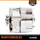 Alternator For Chrome BBC SBC Chevy Rod GM 1 Wire 1975-1985 12V 110Amp one wire