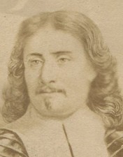 OLIVER CROMWELL, ENGLISH REVOLUTIONARY. CDV OF ARTWORK. PARIS, FRANCE.