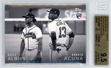 2018 TOPPS ON DEMAND BLACK WHITE #CM7 ACUNA/ALBIES RC BGS GEM 9.5 w/ 10 PR = 167
