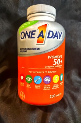 ONE A DAY..WOMEN'S 50+ HEALTH..COMPLETE.MULTIVITAMIN-MULTIMINERAL..200TAB..SEP25