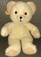 2x Vintage 1986 15" 10" Snuggle Russ Berrie Bears Fabric Softener Plush Dolls