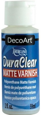 DecoArt DuraClear Poly Varnish Matte Clear Finish 2 oz