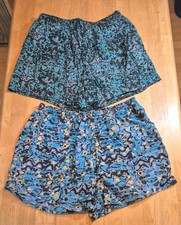 Vintage Nike Shorts Abstract All Over Design Swim Trunks Size XL Lot Of 2