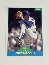 1989 Score Baseball #119 - Greg Maddux - Chicago Cubs