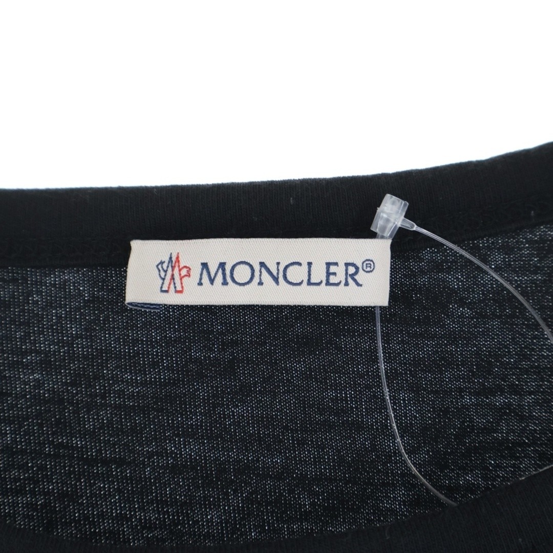 Moncler Logo Print Crew Neck Short Sleeve T-shirt Top Black F10938C70710 Used 78 thumbnail 7