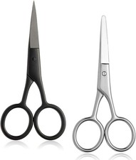 Small Grooming Scissors for Men and Women, Facial Hair Trimming Scissors