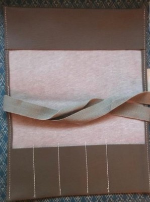 VW Barndoor Deluxe Samba 23 Window Splitscreen Bus Tool Roll Light Brown Vinyl