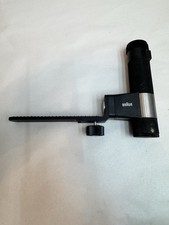 vintage braun camera flash bracket handle grip w/ adjustable shoe rail