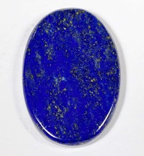 35 Ct 5X20X28 mm Natural Blue Lapis Lazuli Oval Cabochon Gemstone KM-297