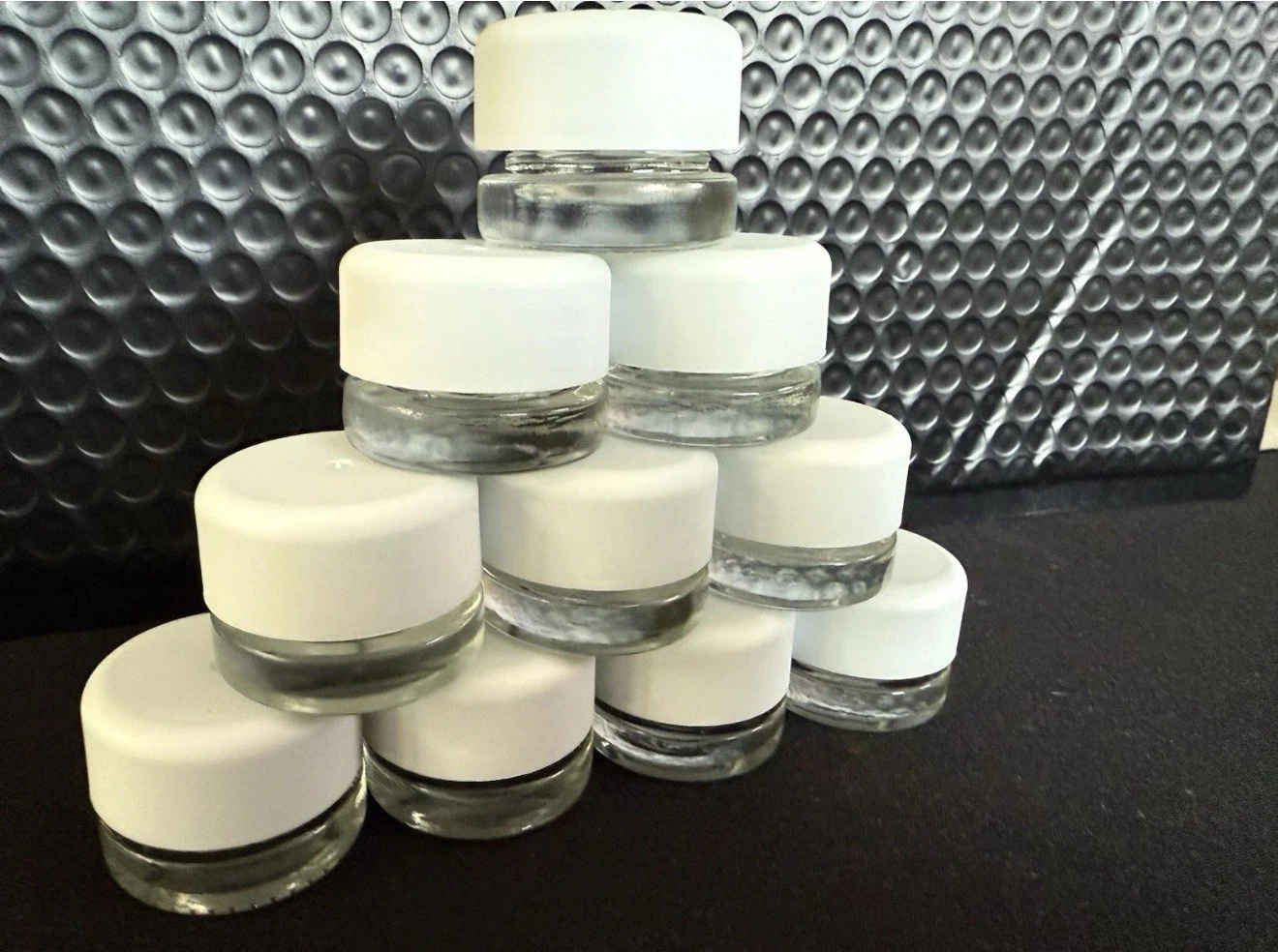 Clear Glass 5ml Concentrate Jars with Child Resistant Caps 20 pack
