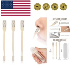 3pcs 2 in 1 Nose Hair Trimmer, 360  Rotating Nasal Hair Cutter Clipper Double...