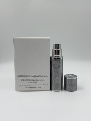 Creed Silver / Argent Refillable Travel Spray Perfume Atomizer