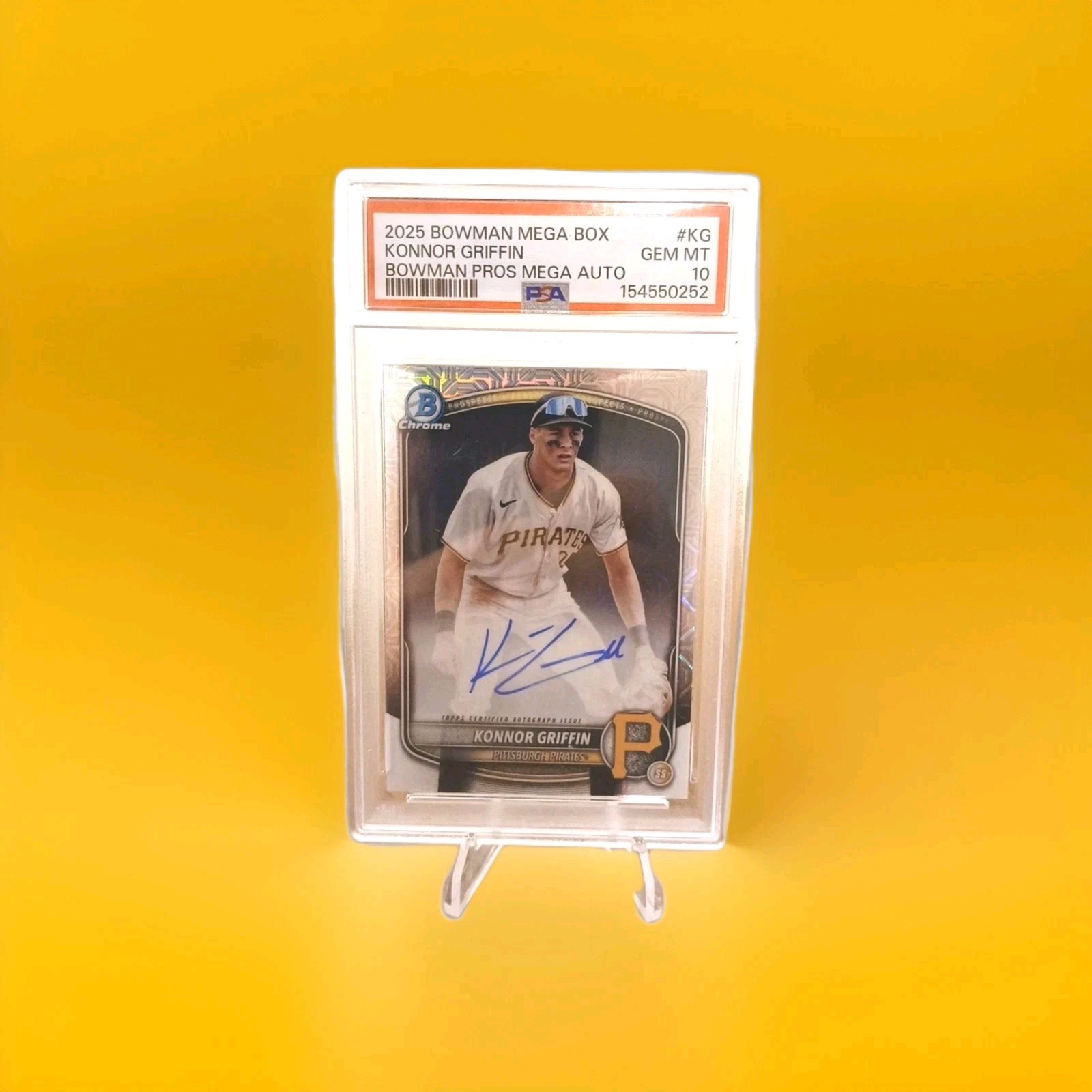 2025 Bowman Chrome Prospect Mega Box Konnor Griffin AUTO PSA10!