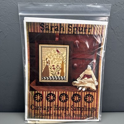 Carriage House Samplings Sarah Spurr 2007 Chart Linen and 10 DMC Floss