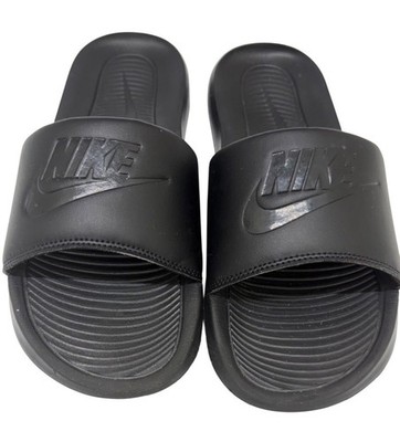 Nike Benassi Just Do It Black Slides Sandals Women's Size 8