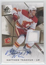 2021-22 Upper Deck SP Game Used Gold Jersey 32/65 Matthew Tkachuk #46 Auto 0d8j