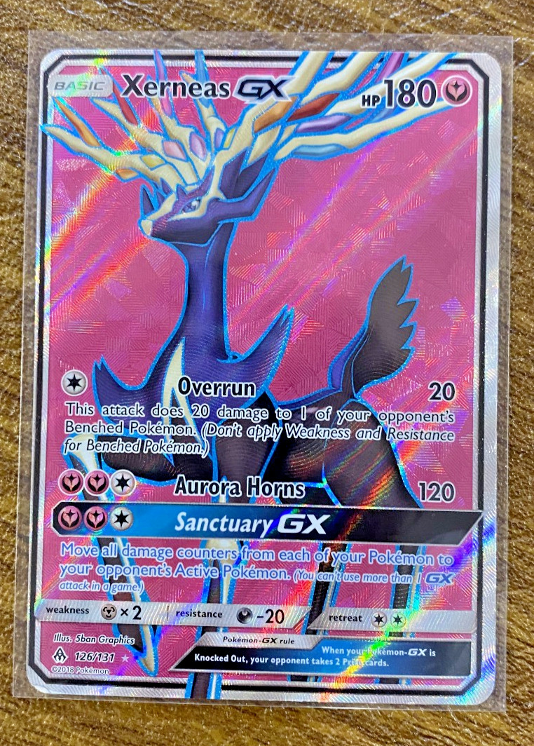 Xerneas GX (Full Art) 126/131 Sm-Forbidden Light Holo Awesome Classic Pokemon