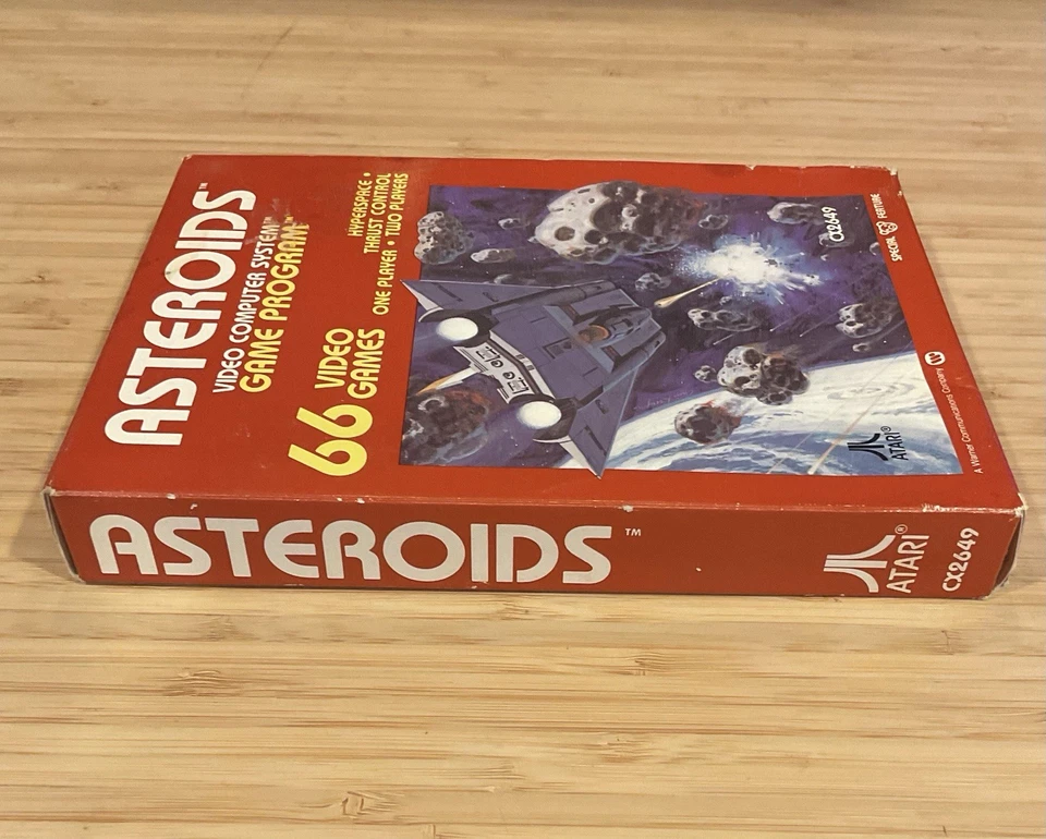 NEW ATARI ASTEROIDS (ATARI 2600, 1981) RED BOX VIDEO GAME- FACTORY SEALED! - Image 3 of 4