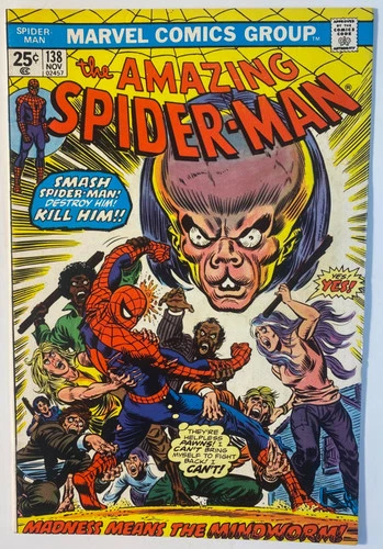 Amazing Spider-Man #138 1st Mindworm! Gerry Conway & Ross Andru 1974 Mid Grade