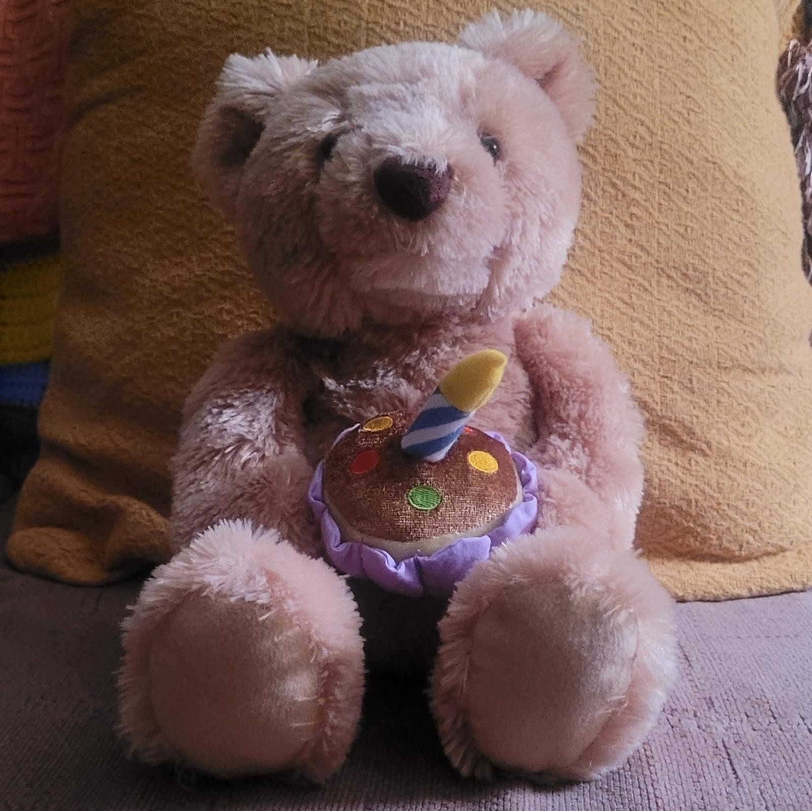 GUND Musical Happy BIRTHDAY stuffed Bear singing dancing ani