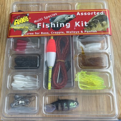 NEW Arkie Lures Fishing Kit for Bass, Crappie, Walleye, Panfish, 112  Pieces | eBay