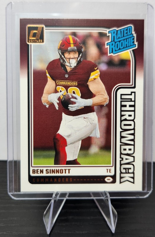 2024 Donruss Ben Sinnott #15 Rated Rookie Throwback RC Card